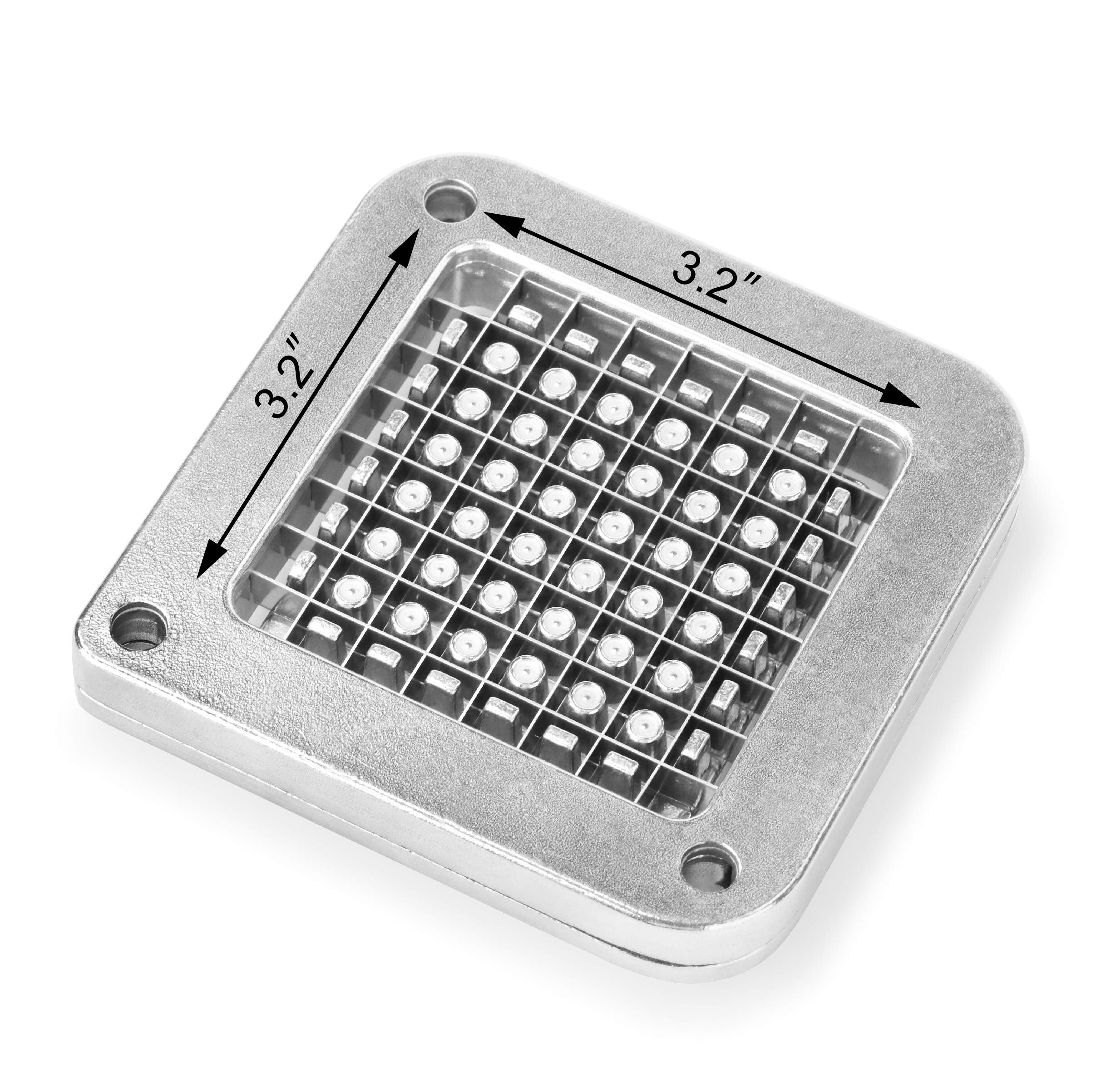 New Star Foodservice 42306 Commercial Grade French Fry Cutter with Suction Feet, 3/8", Green