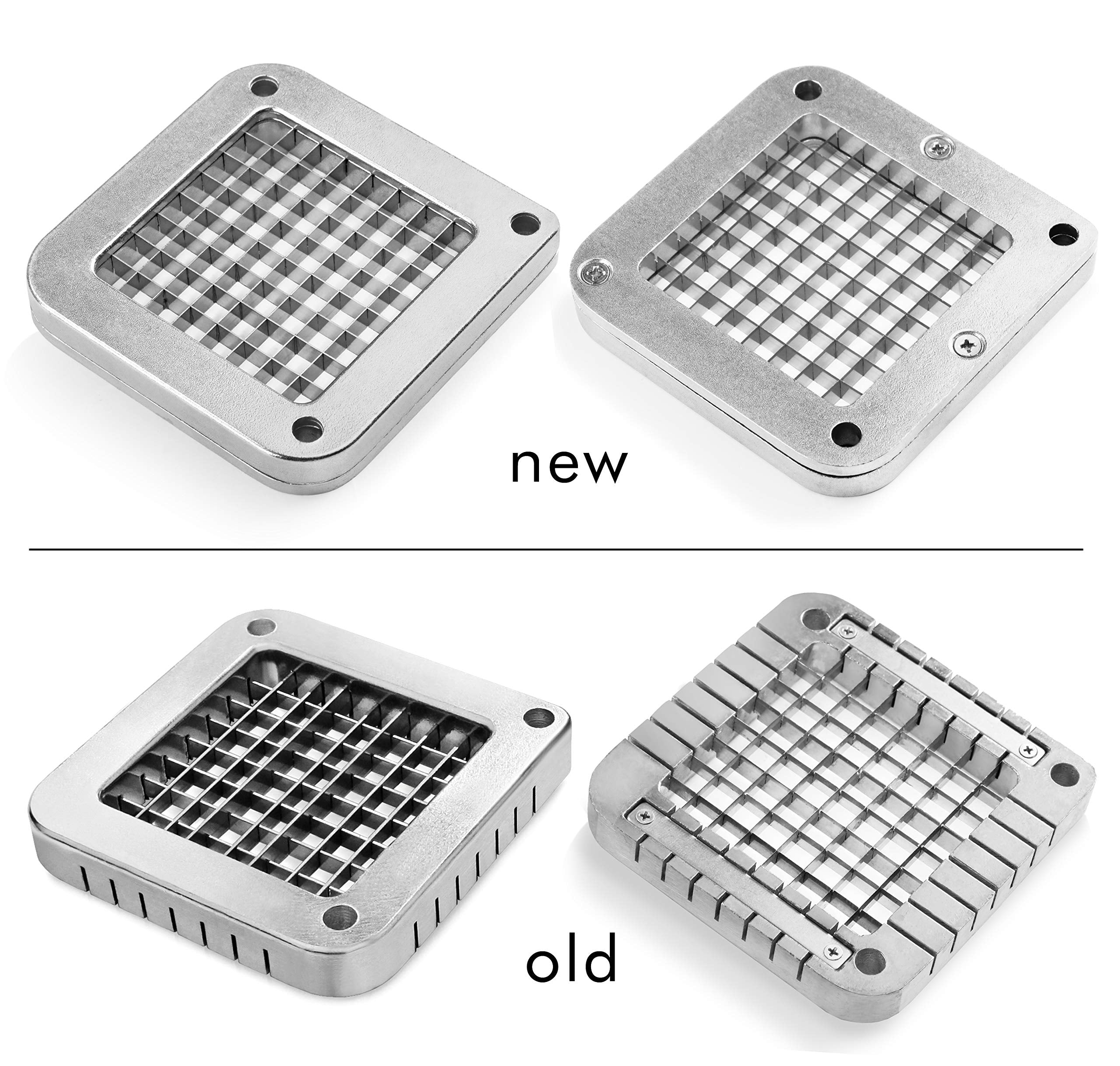 New Star Foodservice 42306 Commercial Grade French Fry Cutter with Suction Feet, 3/8", Green